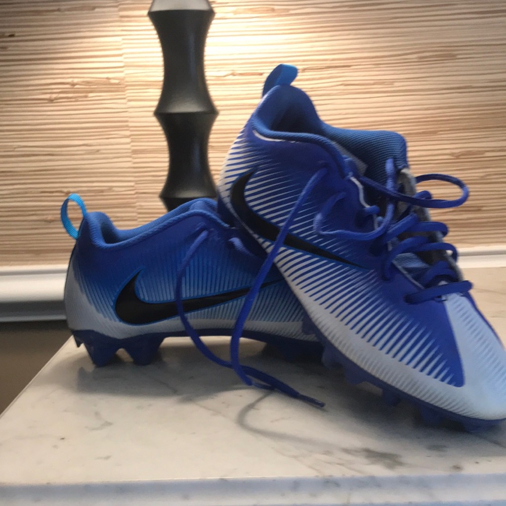 Nike Vapor Strike 5 TD Football Cleats Blue Lace Up 833407-401 Mens Sz 9.5